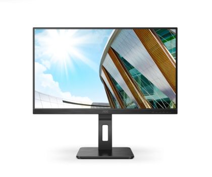 Монитор AOC 27P2Q, 27" IPS, FullHD (1920x1080) 75Hz,16:9, 4ms, 300cd m/2, 1000:1, Adaptive Sync, Speaker 2x2W, VGA, DVI, HDMI, DP, USB hub, Black