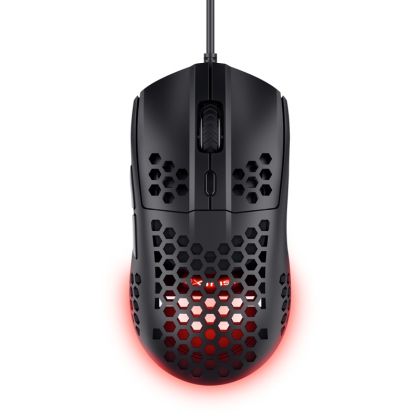 Геймърска мишка TRUST GXT928 Helox, Wired, 6400DPI, Lightweight Mouse, USB, Black
