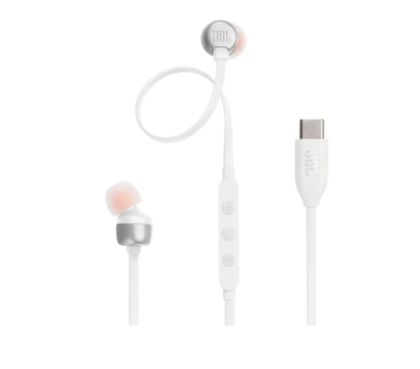 Слушалки JBL Tune 310C USB, USB-C, White