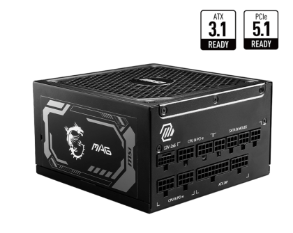 Захранване MSI MAG A1250GL PCIE5, 1250W, 80 PLUS Gold, Fully modular