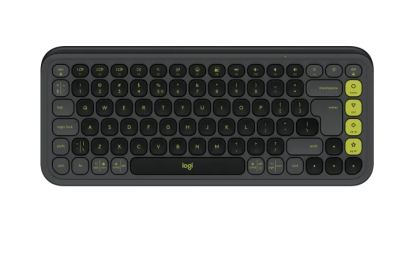 Безжична клавиатура LOGITECH POP Icon Keys (920-013071), Bluetooth, US, Graphite & Green