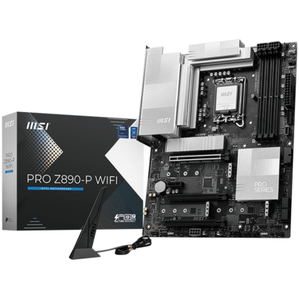 Дънна платка MSI PRO Z890-P WIFI (Intel 1851, 4xDDR5, 4xM.2, 5Gbps LAN, Wi-Fi 7, HDMI, DP, Thunderbolt 4) ATX