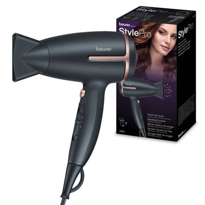 Сешоар BEURER HC 25 Hair dryer, 1600W, 2 настройки и 2 скорости, Черен