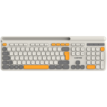 Безжична клавиатура CANYON HKB-W03 (CNS-HKBW03BG), Wireless 2.4 GHz, USB, Beige
