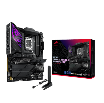 Дънна платка ASUS ROG STRIX Z890-E GAMING WIFI (Intel 1851, 4xDDR5, 7xM.2, 5Gb LAN, Wi-Fi 7, HDMI, DP, 2xThunderbolt™ 4) ATX 