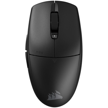 Безжична геймърска мишка CORSAIR M55 WIRELESS (CH-931F000-WW), Bluetooth/Wireless, 24000DPI, Black