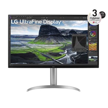 Монитор LG 32UQ850V-W UltraFine, 31.5" IPS, 4K UltraHD (3840x2160) 60Hz, 16:9, 5ms, 2000:1, 400cd/m2, AMD FreeSync, Speaker 2x5W, USB Type-C (PD 90W), USB HUB, 2xHDMI, DisplayPort, White