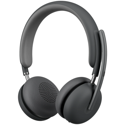 Безжични слушалки LOGITECH Zone Wireless 2 (981-001436) Teams version native Bluetooth, 40mm, USB-C, Graphite