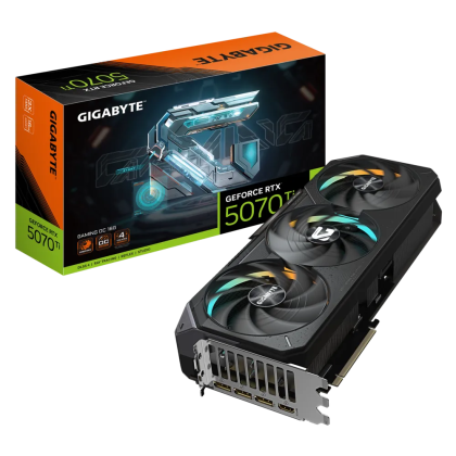 Видео карта GIGABYTE GeForce RTX 5070 Ti GAMING OC 16G, 16GB GDDR7, 256 bit, HDMI, 3xDP - N507TEAGLE OC-16GD