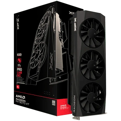 Видео карта XFX Quicksilver AMD Radeon RX 9070 XT Gaming Edition, 16GB GDDR6, 256bits, HDMI, 3xDP