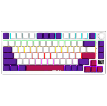 LORGAR KBP7075W, Wireless 75% Mechanical Gaming Keyboard Pro, White, EN layout