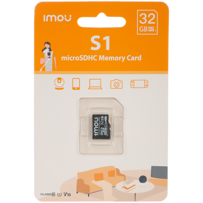 MicroSD памет 32GB IMOU S1, microSDHC, Class 10, UHS-I