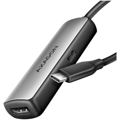AXAGON RVC-HI8KPD USB-C - HDMI 2.1 adapter, 8K/60Hz, 4K/144Hz, HDR10+, PD 100W