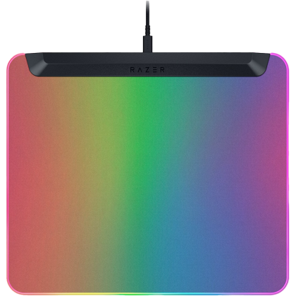 Razer Firefly V2 Pro, Fully Illuminated RGB Gaming Mouse Mat, Edge-to-Edge Backlit Design, 15-Zone Chroma Lighting, Integrated USB 2.0 Port