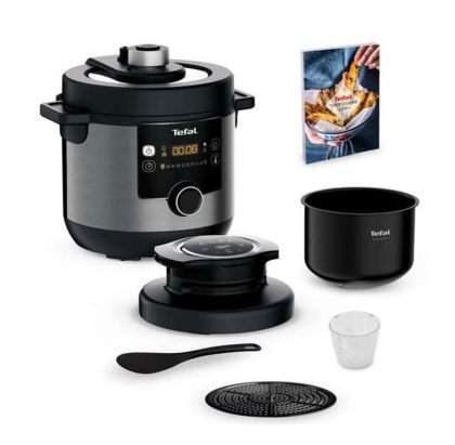 Мултикукър Tefal CY778830 Turbo Cuisine & Fry, 7,6L (Crispy Lid Included), 1200W, Epc, Automatic Prg (10+5Air Frying), Easy Steam Release
