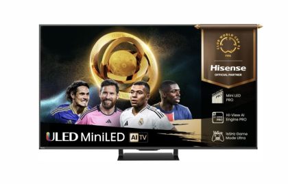 Телевизор 55" HISENSE 55U7Q PRO, 4K Ultra HD ULED, SmartTV, VIDAA Smart OS, 165Hz, WiFi 5GHz, Black