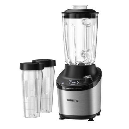 Блендер PHILIPS HR3760/10 Series 7000, 1500W, 1.8л., ProBlend Ultra, Кана от стъкло, Black/Metal