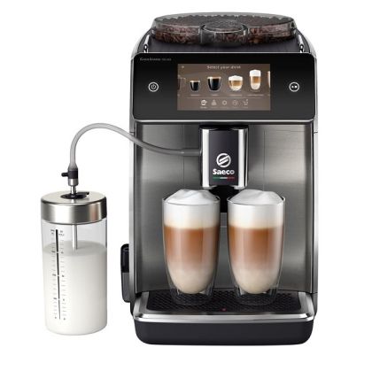 Автоматична кафемашина PHILIPS SM6685/00 Saeco GranAroma Deluxe, 1500W, 18 вида напитки, 15 бара, Aroma Extract, 5-инчов цветен сензорен дисплей, WiFi, Black