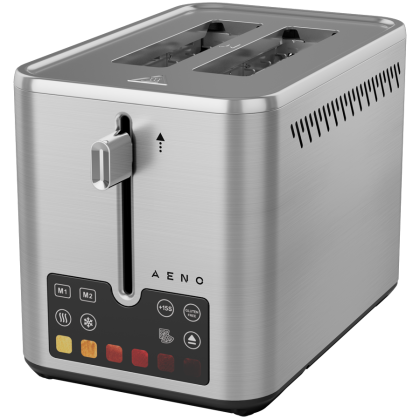 Тостер AENO TS4 (ATS0004), 800-950W, Сензорно управление, 6 нива на препичане, Неръждаема стомана