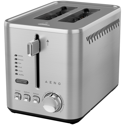 Тостер AENO TS3 (ATS0003), 800-950W, Механично управление, 7 нива на препичане, Неръждаема стомана