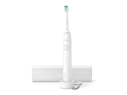 Ел. четка за зъби PHILIPS HX7108/02 Sonicare, 1 режим, 2 степени, Сензор за натиск, Калъф, Бяла