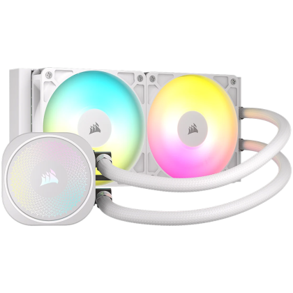 Corsair NAUTILUS 240 ARGB White, 240mm Radiator, Liquid CPU Cooler
