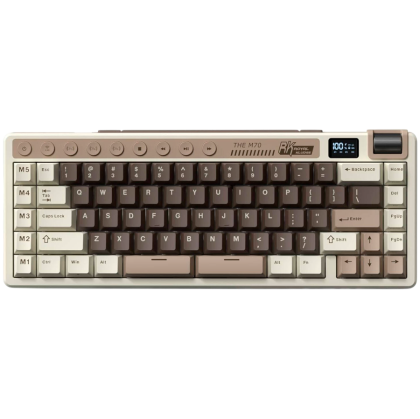 ROYAL KLUDGE RK M70 Mocha Grey Gaming Keyboard Cream switch