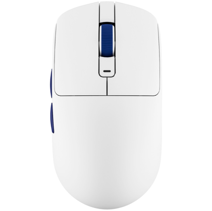 ROYAL KLUDGE M30 White Blue Gaming Mouse PAW 33111K