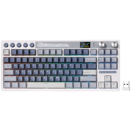 ROYAL KLUDGE RK M87 Ocean Blue Gaming Keyboard Cream switch
