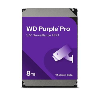 HDD 8TB WD Purple Pro (WD8002PURP), 3.5", SATAIII, 7200 rpm, 256MB, for DVR/Surveillance