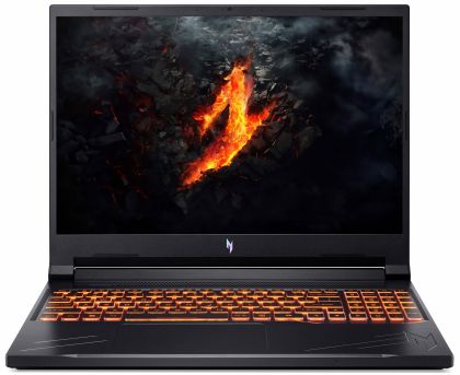 Лаптоп ACER Nitro V 16 ANV16-61-R42L, 16" WUXGA (1920x1200) 165Hz, AMD Ryzen™ AI 5 340 (2.0GHz up to 4.8 GHz, 6 ядра), NVIDIA GeForce RTX3050 6GB GDDR6, 16GB DDR5, 512GB SSD M.2, no OS, Obsidian Black - NH.QUMEX.001