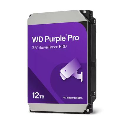 HDD 12TB WD Purple Pro (WD122PURP), 3.5", SATAIII, 7200 rpm, 256MB, for DVR/Surveillance