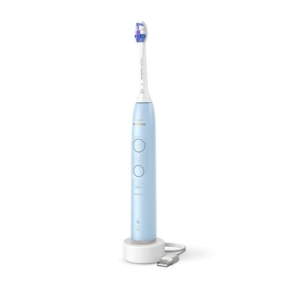 Ел. четки за зъби PHILIPS HX7406/01 Sonicare Series 6100, 2 режима за четкане, 3 степени на интензивност, Визуален сензор за натиск, Светлосиня