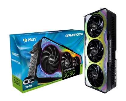 Видео карта PALIT GeForce RTX 5090 GameRock OC, 32GB GDDR7, 512 bits, HDMI, 3xDP - NE75090S19R5-GB2020G
