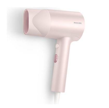 Сешоар PHILIPS BHD321/50 Series 3000, 1600W, 2 настройки за топлина и скорост, Йонна грижа, Розов