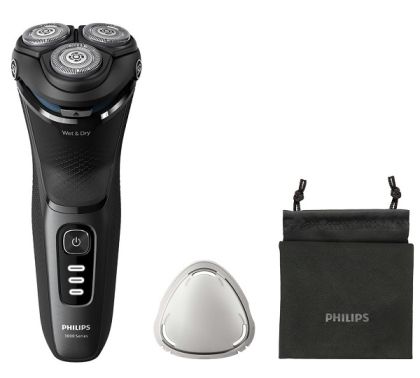 Самобpъсначка PHILIPS S3244/12 Series 3000, За мокро и сухо бръснене, 5D Въртящи и огъващи се глави 