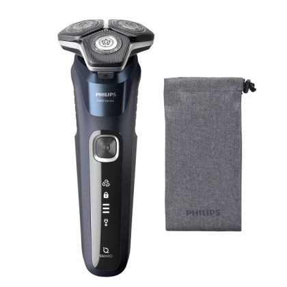 Самобpcъсначка PHILIPS S5885/10 Series 5000, За сухо и мокро бръснене, ножчета SteelPrecision, Торбичка за съхранение