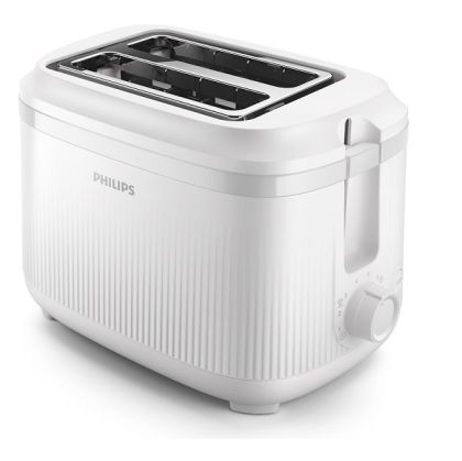 Тостер PHILIPS HD2511/00 Series 3000, 900W, 2 големи променящи се отвора, Бял
