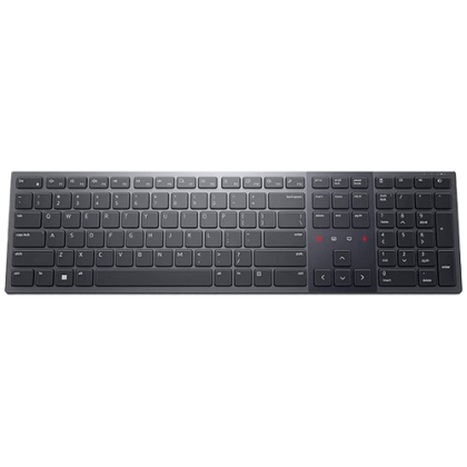 Безжична клавиатура DELL Pro Premium KB900 (580-BBDH), Bluetooth/Wireless, Rechargeable, US International (QWERTY)