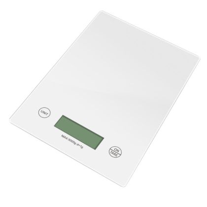 Кухненска везна Rosberg Premium RP51651K, 5 кг, g/ml/lb/oz, ТАРА, Бял