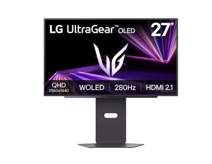Монитор LG 27GX700A-B UltraGear, 26.5" OLED, QHD (2560 x 1440) 280Hz, 16:9, 0.03ms, 1.5M:1, 335cd/m2, AMD FreeSync Premium Pro, NVIDIA G-SYNC, 2xHDMI, DisplayPort, USB 3.0, Black