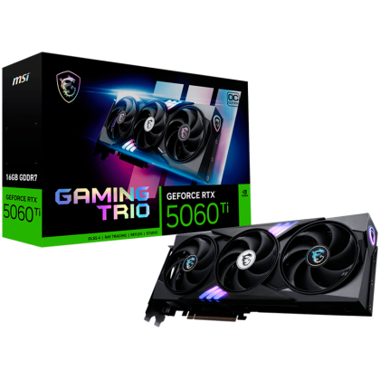 Видео карта MSI GeForce RTX 5060 Ti 16G GAMING TRIO OC, 16GB GDDR7, 128-bit, HDMI, 3xDP