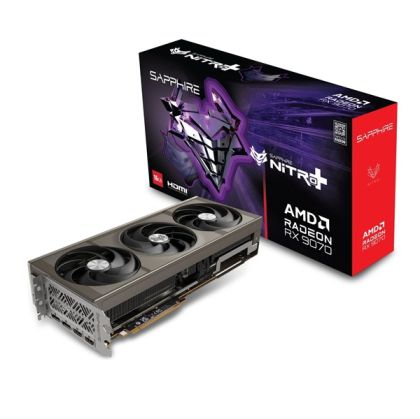 Видео карта SAPPHIRE NITRO+ AMD Radeon RX 9070 OC GPU, 16GB GDDR6, 256 bit, 2xHDMI, 2xDisplayPort