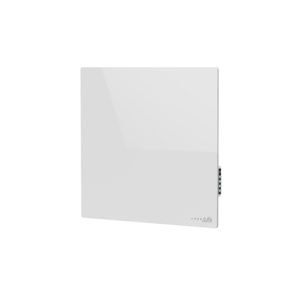 Стенен смарт нагревател AENO Premium Eco Smart Quadro (AGH0011S), 500W, Стенен нагревател, 50x50 см., Закалено стъкло, Инфрачервено+конвекционно отопление, LED дисплей, WiFi, Бял