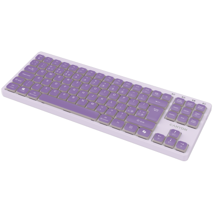 CANYON Keyboard OnType 10 Low Profile EN Wired Violet