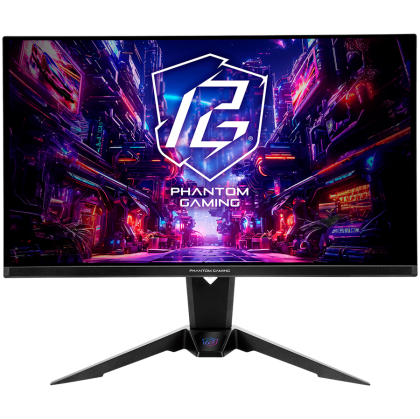 Монитор ASROCK PGO27QFV, 27" QD-OLED, QHD (2560x1440) 360Hz, 16:9, 0.03ms, 1000cd/m2, 1.5M:1, AMD FreeSync™ Premium Pro, HDMI, DP, USB-C, Wi-Fi, Black