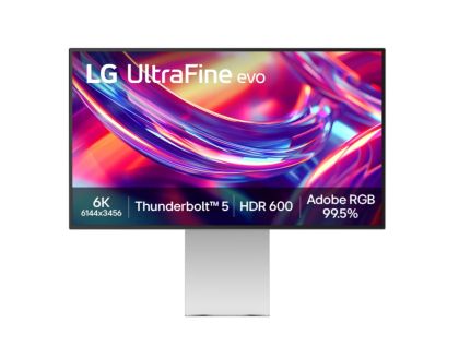 Монитор LG 32U990A-S UltraFine EVO, 31.5" Nano IPS, 6K (6144x3456) 60Hz, 16:9, 5ms, 450 cd/m2, 2000:1, Dynamic Action Sync, Speaker 2x5W, USB, HDMI, DP, Thunderbolt 5x2, Silver