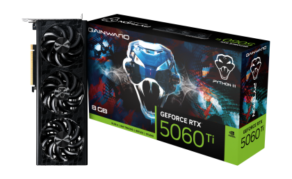 Видео карта GAINWARD GeForce RTX 5060 Ti Python III 8GB, 8GB GDDR7, 128 bits, HDMI, 3xDP - NE7506T019P1-GB2062T