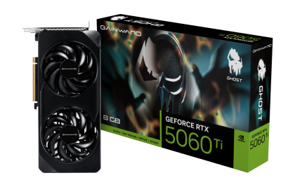 Видео карта GAINWARD GeForce RTX 5060 Ti Ghost 8GB, 8GB GDDR7, 128 bits, HDMI, 3xDP - NE7506T019P1-GB2062B