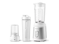 PHILIPS Mini Blender Series 3000 350W ProBlend 2 speed settings coffee and spices grind white bottle on the go